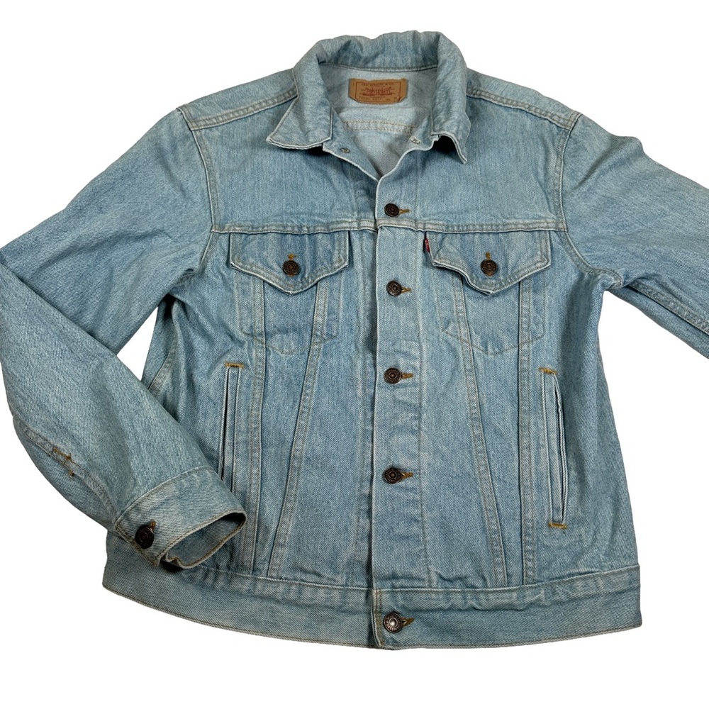 Levi’s vintage denim jacket Jean light wash‎ Classic coat made in USA medium 80s